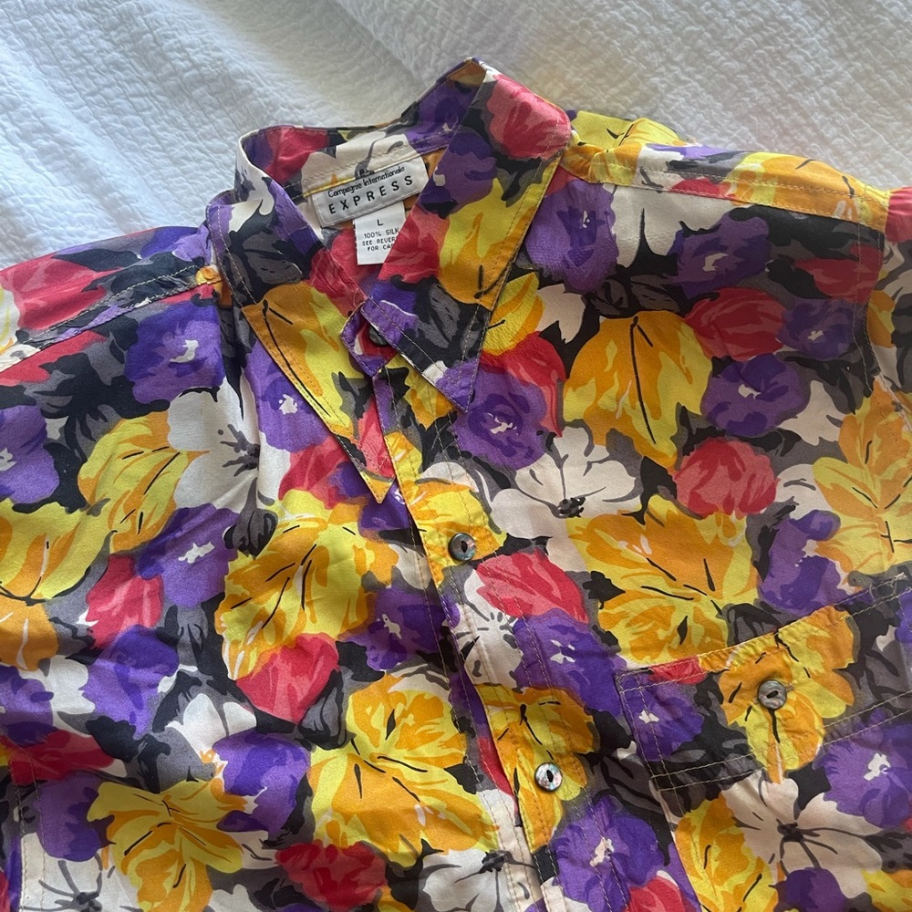 Vintage express silk shirt